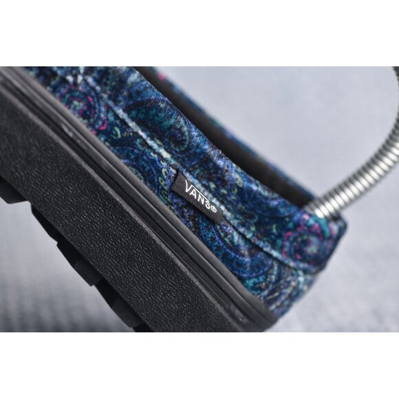 New! Size: 4.5 Men/6 Women | VANS Style 53 Velvet Shoes Paisley | Blue Color - Picture 12 of 14